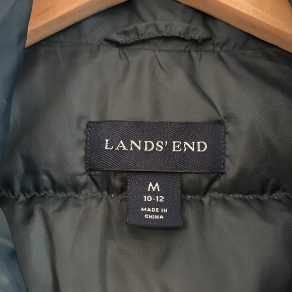 Lands’ End Women’s Down Vest in Hunter Green, size M (10-12) - Picture 3 of 7